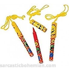 24 Smiley Face Pen Necklaces~School and Teacher Supplies~Party Favors B01N6MRTEZ